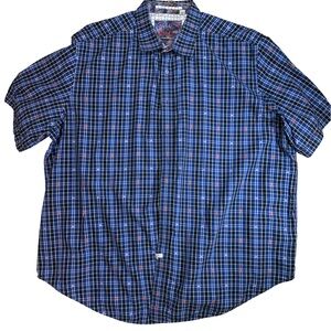 Robert Graham Men’s Blue/Red Checkered Button Down Shirt Size 2XL